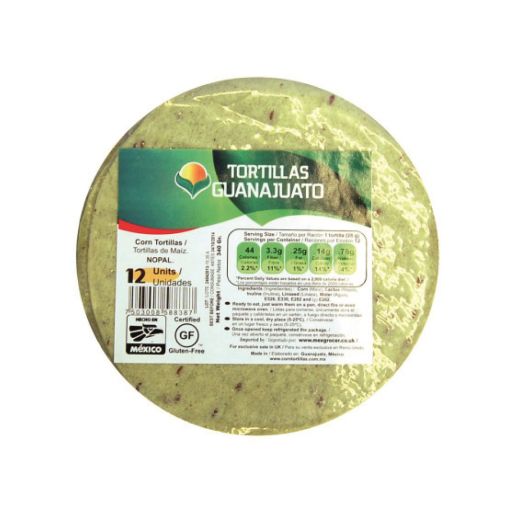 Guanajuato Tortilla Green Nopal Corn 15cm (pack of 12)