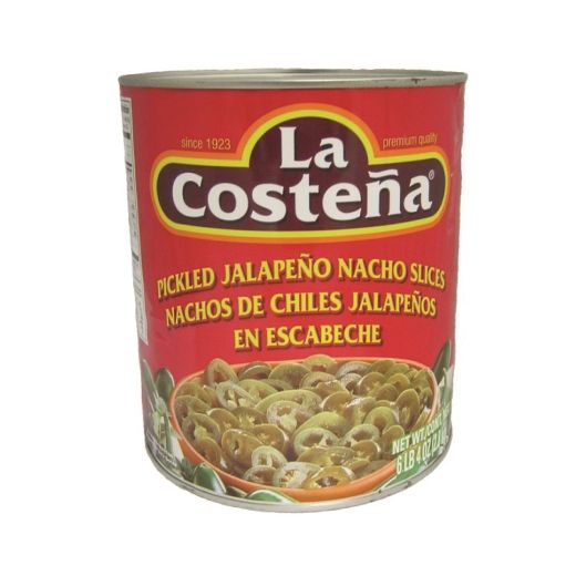 La Costena Pickled Green Jalapeno Nacho Slices 2.8kg