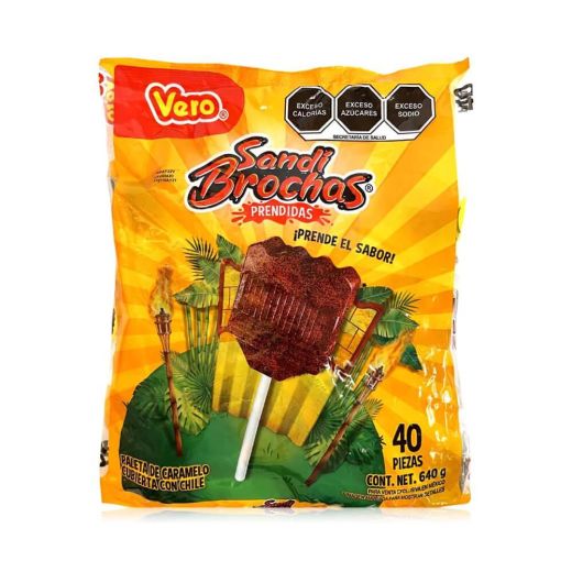 Vero Sandi Brochas Prendidas Lollipop (Pack of 40)