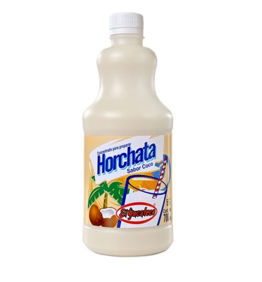 El Yucateco Horchata, Coconut, Concentrate Mix 700 ml gives 4200ml