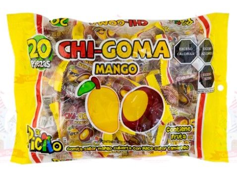 Picao Chi-Goma Mango 22g (Pack of 20) - Val24